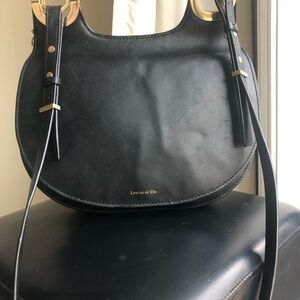 Louise et Cie Black Leather Shoulder Bag